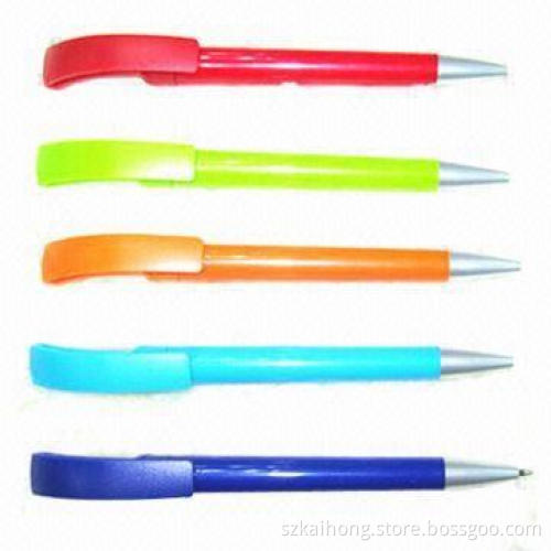 Plastic Ballpoint Pens for Promotional Gift, Available in Various Colors